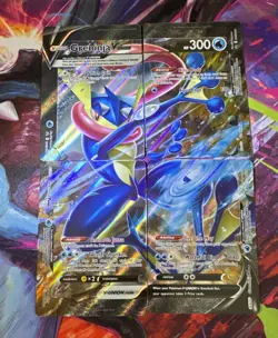 Greninja V-UNION (Set of 4) SWSH157 Holo Promo Pokemon Cards NM - Image 1