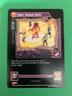 Super Saiyans Unite 94 Non Foil Card Dragon Ball Z GT TCG DBZ CCG 2004 Score - Image 1