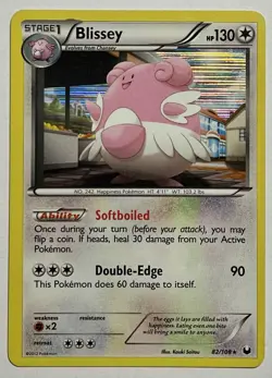 Blissey 82/108 (MP) Holo Rare Black & White: Dark Explorers 2012 Pokemon Card - Image 1