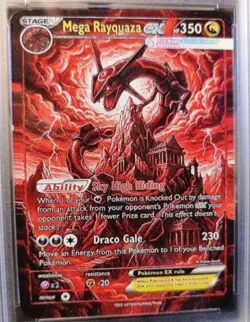 mega rayquaza ex PSA Style Slab – GEM MINT 10 Display Card Special Art - Image 4