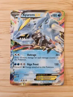 Kyurem EX 30/101 Plasma Blast NM Ultra Rare Pokemon Card - Image 1