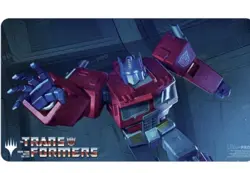 Optimus Prime Darksteel Colossus PLAYMAT MTG Secret Lair Transformers Two Sided - Image 2