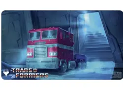 Optimus Prime Darksteel Colossus PLAYMAT MTG Secret Lair Transformers Two Sided - Image 3