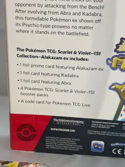 Pokemon TCG Scarlet & Violet 151 Alakazam ex Collection Box + Sealed Lot - Image 5