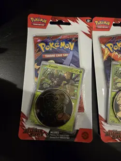 Pokemon Destined Rivals Blister Pack Zarude Cosmos Holo Promo & Coin Lot Of 4 - Image 4
