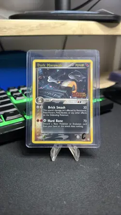 Pokemon TCG Dark Marowak 7/109 EX Team Rocket Returns Holo 2004 - Image 1