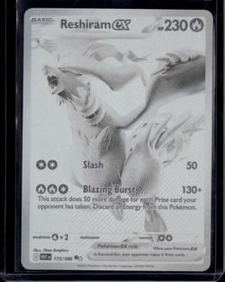 Pokemon TCG Scarlet & Violet White Flare Reshiram #173/06 Black White Rare - Image 1