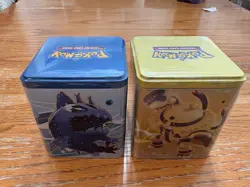Pokemon TCG 2022 Water & Electric Stacking Tins - FACTORY SEALED Pikachu Lapras - Image 2