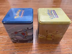 Pokemon TCG 2022 Water & Electric Stacking Tins - FACTORY SEALED Pikachu Lapras - Image 3