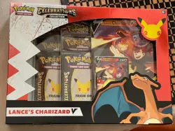 Pokemon Celebrations Lance's Charizard V Collection Box Promo Booster 2021 - Image 1