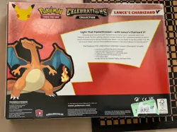 Pokemon Celebrations Lance's Charizard V Collection Box Promo Booster 2021 - Image 2