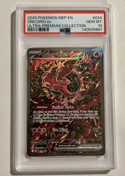 2025 POKEMON MEP PROMO ULTRA-PREMIUM COLLECTION #024 ORICORIO EX PSA 10 - Image 1