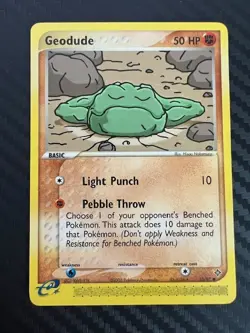 Pokemon TCG Geodude 55/97 Ex Dragon Common VLP - Image 1