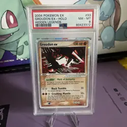 PSA 8 NM-MT ✨ - Groudon ex 93/101 Hidden Legends Holo - 2004 Pokemon - Image 1