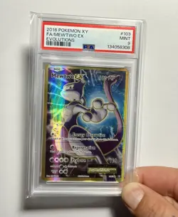 Mewtwo EX 103/109 •PSA 9 MINT• Ultra Rare XY Series: Evolutions 2016 Pokemon - Image 3