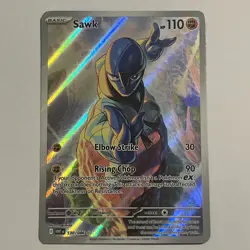 Pokemon: White Flare - Sawk - Illustration Rare - NM 130/086 - Image 1