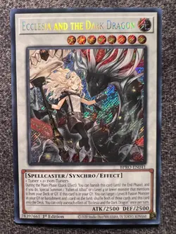 Yugioh Ecclesia and the Dark Dragon BPRO-EN041 Secret Rare 1st Edition NM - Image 1