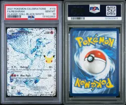 Pokemon TCG Reshiram Full Art Holo Card 113/114 Celebrations Collection PSA 10 - Image 3