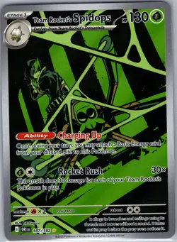 Team Rocket's Spidops 187/182 SV10: Destined Rivals - Pokemon Card - NM - Image 1