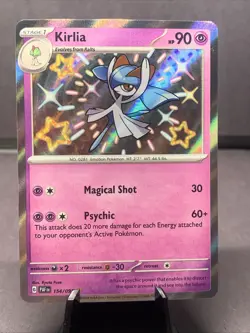 Pokemon TCG Kirlia 154/091 SV: Paldean Fates Baby Shiny Holo Rare 2024 NM/M - Image 1