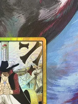Dracule Mihawk OP14 Gold Don!! Manga Azure Sea's Seven One Piece Card English - Image 3
