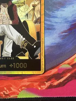 Dracule Mihawk OP14 Gold Don!! Manga Azure Sea's Seven One Piece Card English - Image 4