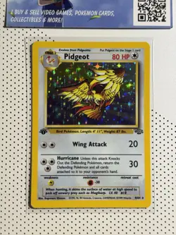 1999 Pokemon 1st Edition Jungle Set Pidgeot Holo Rare - 8/64 Vintage WOTC - Image 2