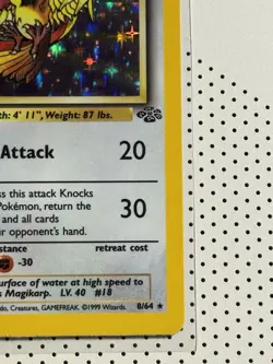 1999 Pokemon 1st Edition Jungle Set Pidgeot Holo Rare - 8/64 Vintage WOTC - Image 5