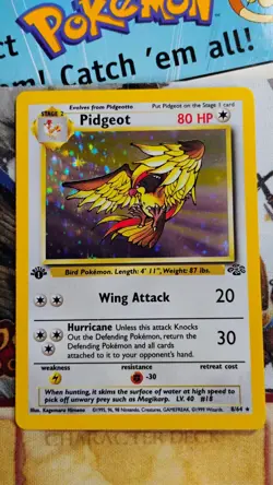 Pidgeot 8/64 Holo Rare 1st Edition Jungle 1999 Pokemon NM - Image 1