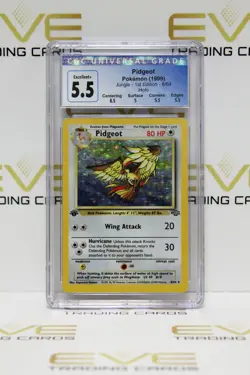 Graded Pokemon Card - #8/64 1999 Pidgeot Jungle 1st Edition Holo - CGC 5.5 - Image 1