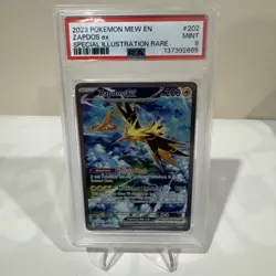 Pokemon 2023 Zapdos ex 202/165 Sv: Scarlet & Violet 151 Holo PSA MINT 9 - Image 1