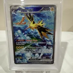 Pokemon 2023 Zapdos ex 202/165 Sv: Scarlet & Violet 151 Holo PSA MINT 9 - Image 2