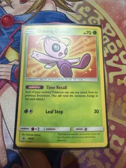 Shining Celebi - SM79 - Pokemon Sun & Moon Promo Ultra Rare Card NM - Image 1