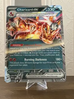 Charizard ex 196 054/091 - Lenticular Jumbo Card Promo - NM - Image 1