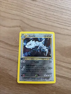 Pokemon TCG Steelix Neo Genesis 1st Edition Holo Rare Card - Image 1