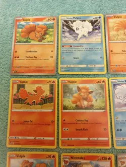 VULPIX & NINETALES BUNDLE OF POKEMON CARDS - Image 2