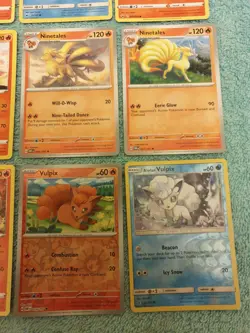 VULPIX & NINETALES BUNDLE OF POKEMON CARDS - Image 5