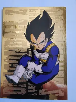 Dragon Ball Z 1999 G-8 Gold Vegeta Card - Image 1