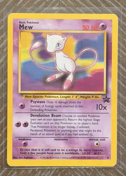 Vintage Pokemon Card - Wotc Promo Mew #08/53 Promo Regular Psychic English - Image 1
