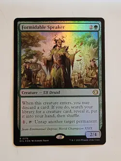MTG Formidable Speaker 176 Lorwyn Eclipsed Foil, Pack Fresh - Image 1