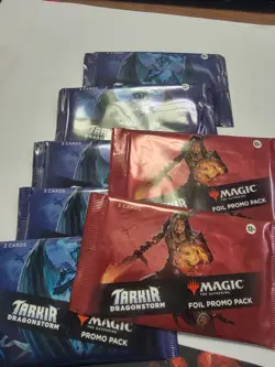 MTG Tarkir Dragonstorm Foil Promo Pack - Sealed 7 total - Image 1