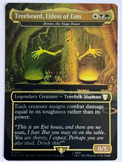 Treebeard, Eldest of Ents - Doran, the Siege Tower ~~ Borderless - Foil NM-Mi - Image 1