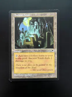 MTG Magic the Gathering Ancient Tomb 7cc8 Tempest - See pictures for condition - Image 1