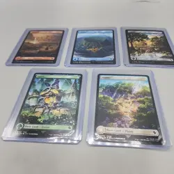 Chocobo Track Foil Full Art BASIC LAND NM Final Fantasy MTG Magic Lot of 5 - Image 1