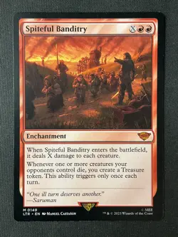 MTG The Lord of the Rings: Tales of Middle-earth #149 Spiteful Banditry LP - Image 1