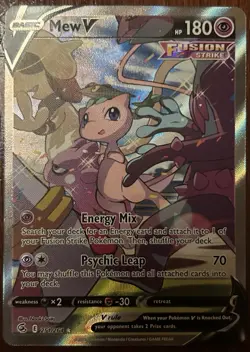 Mew V 251/264 NM Alt Art Pokemon Sword & Shield: Fusion Strike - Image 1