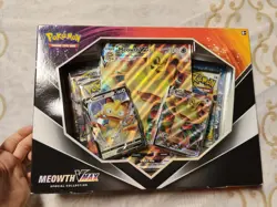 Pokemon TCG Meowth VMAX Special Collection Box - Image 1