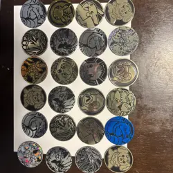 Pokemon Coin Lot of 169, Official Pokemon TCG Coins Jumbo & Small - Image 4