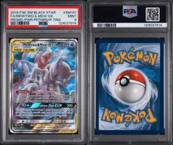 Pokemon Mewtwo & Mew GX SM191 Sm Holo PSA 9 - Image 1