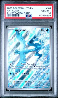 Pokemon TCG Articuno IR 161/159 Journey Together PSA 10 - Image 1